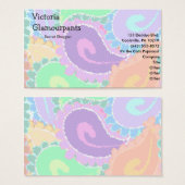 Abstract Paisley Fun Colorful Art Pattern (Front & Back)
