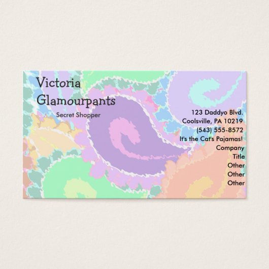 Abstract Paisley Fun Colorful Art Pattern (Front)