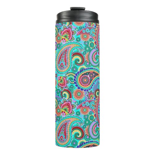 Abstract Paisley Pattern Thermal Tumbler