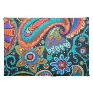 Abstract Paisley Placemat