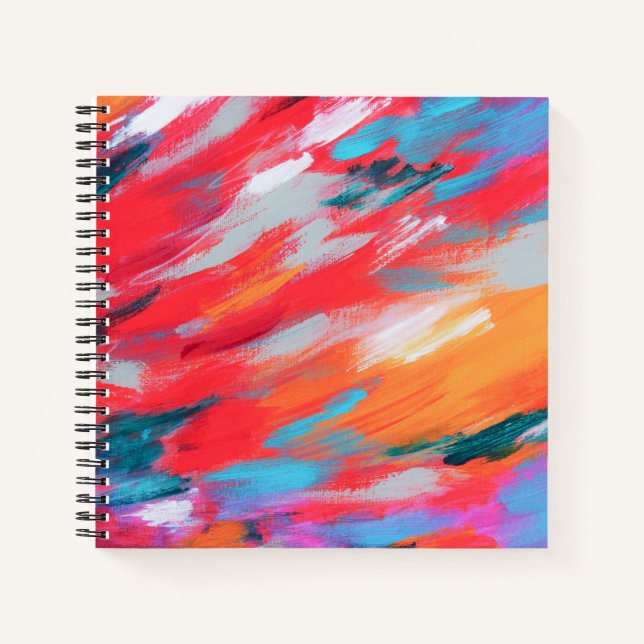 Abstract Palette Acrylic Artwork | Notebook (Front)