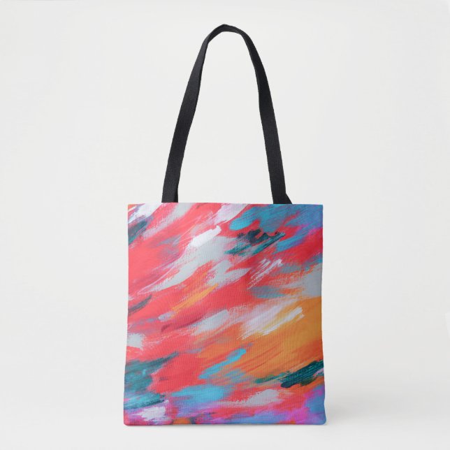 Abstract Palette Acrylic Artwork | Tote Bag (Front)