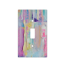 Abstract Palette Knife Art Light Switch Cover