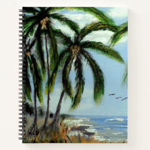 Abstract Palm Trees Notebook