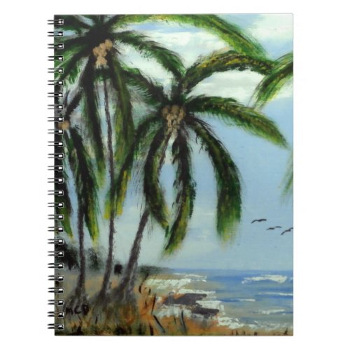 Abstract Palm Trees Notebook