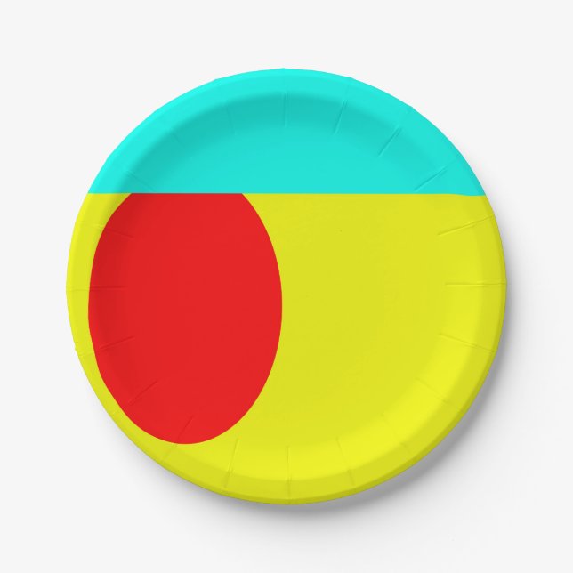 Abstract Paper Plates (Front)