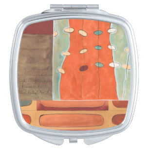Abstract Parade of Eggs by Erica J Vess Compact Mirror