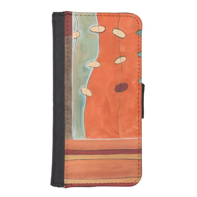 Abstract Parade of Eggs by Erica J Vess iPhone Wallet Case (Front)
