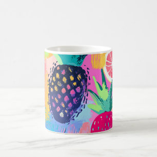 Abstract Paradise Tropical Fruit Fiesta Coffee Mug
