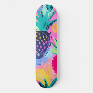 Abstract Paradise Tropical Fruit Fiesta Skateboard