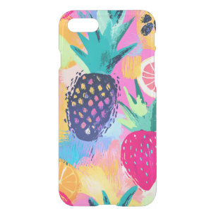 Abstract Paradise Tropical Fruit Fiesta iPhone SE/8/7 Case