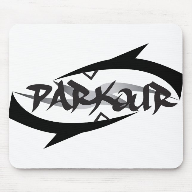 Abstract Parkour Mouse Pad (Front)