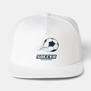 Abstract Particle Soccer Ball Tournament Design Snap Back Hat
