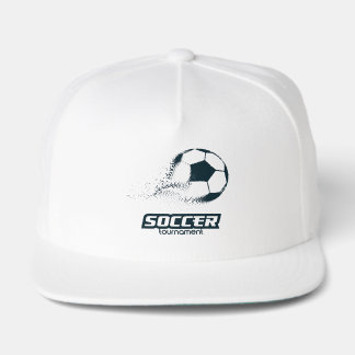 Abstract Particle Soccer Ball Tournament Design Snap Back Hat