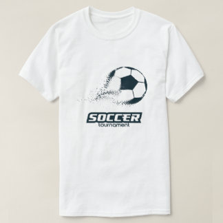 Abstract Particle Soccer Ball Tournament Design T-Shirt