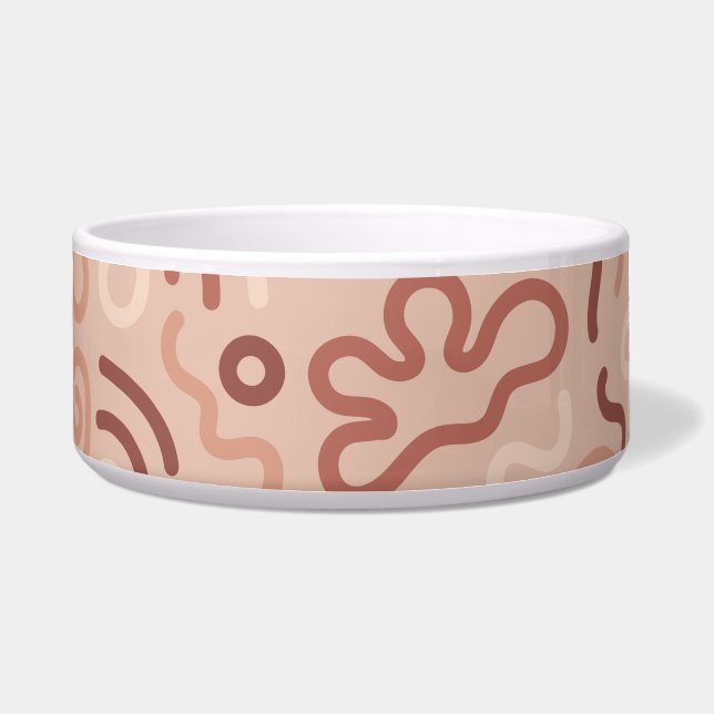 Abstract Party Doodle Pattern Bowl (Front)