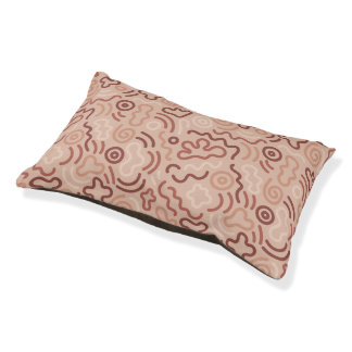 Abstract Party Doodle Pattern Pet Bed