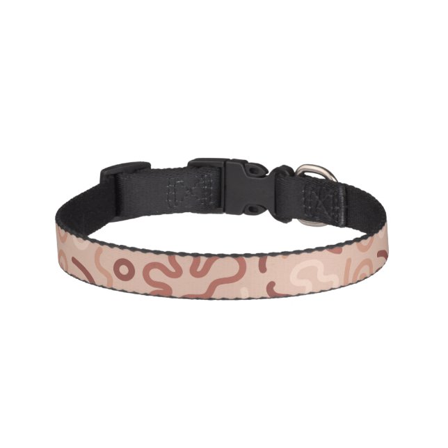 Abstract Party Doodle Pattern Pet Collar (Front)