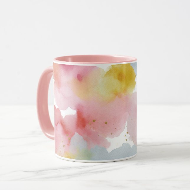 Abstract Pastel Background Mug (Front Left)