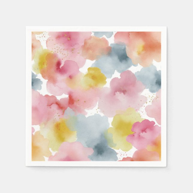 Abstract Pastel Background Napkins (Front)