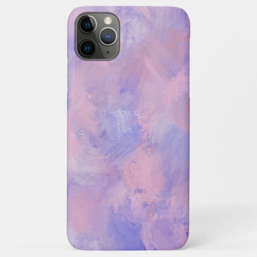 Abstract Pastel Blush Pink and Blue iPhone 11 Pro Max Case