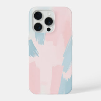 Abstract pastel brush iPhone 15 pro case