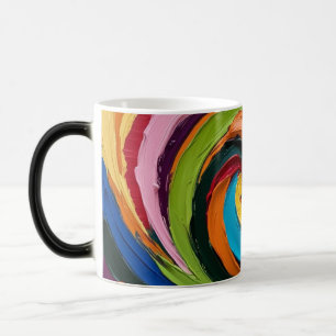 Abstract pastel color morph mug