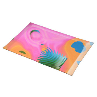 Abstract Pastel Colored Design Placemat
