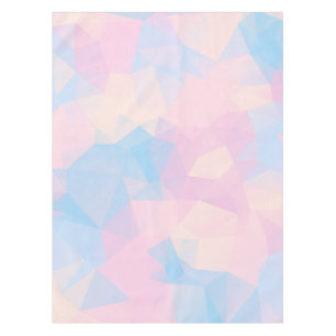 Abstract Pastel Colors Low Poly Background Tablecloth