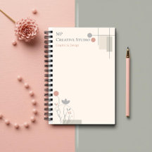 Abstract Pastel Design: Modern Florals & Geometry