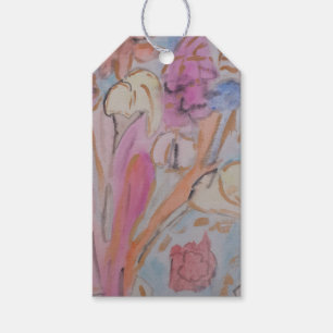Abstract Pastel Floral Gift Tags
