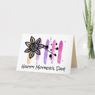 Abstract Pastel Floral Mother's Day Card