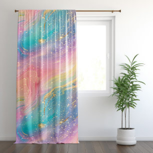 Abstract Pastel Glitter Seamless Pattern Blackout Curtains