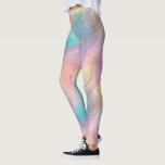 Abstract Pastel Glitter Seamless Pattern Leggings<br><div class="desc">Abstract pastel glitter seamless pattern with pink,  blue,  and gold.</div>