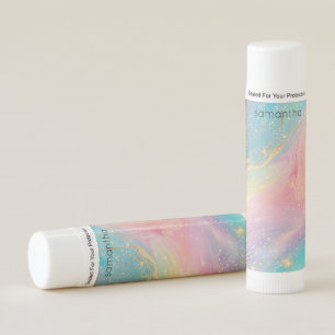 Abstract Pastel Glitter Seamless Pattern Lip Balm