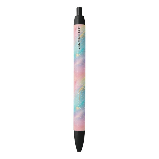 Abstract Pastel Glitter Seamless Pattern Pen (Front Vertical)