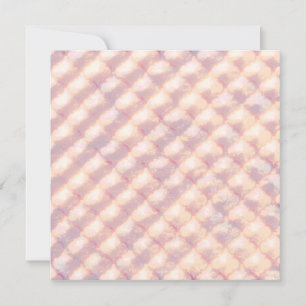 Abstract pastel glowing quatrefoil pattern thank you card
