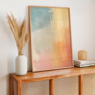 Abstract Pastel Gradient Color Poster