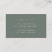 Abstract Pastel Mountain Torn Edge Business Card (Back)