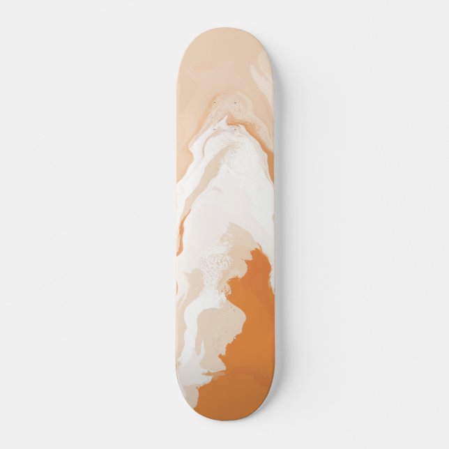 Abstract Pastel Paint Ginger Edition Skateboard (Front)