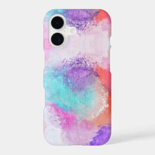 Abstract pastel paint iphone 17 case