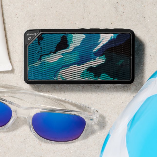 Abstract Pastel Paint Lagoon Edition Bluetooth Speaker (Insitu(Beach))