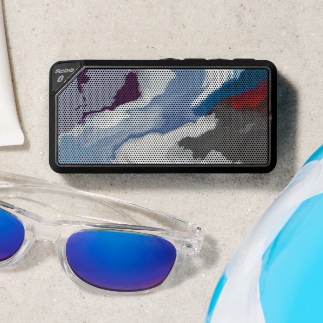 Abstract Pastel Paint Mountain Edition Bluetooth Speaker (Insitu(Beach))