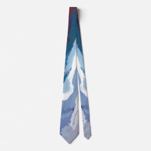Abstract Pastel Paint Mountain Edition Neck Tie