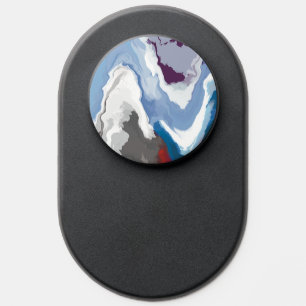 Abstract Pastel Paint Mountain Edition PopSocket