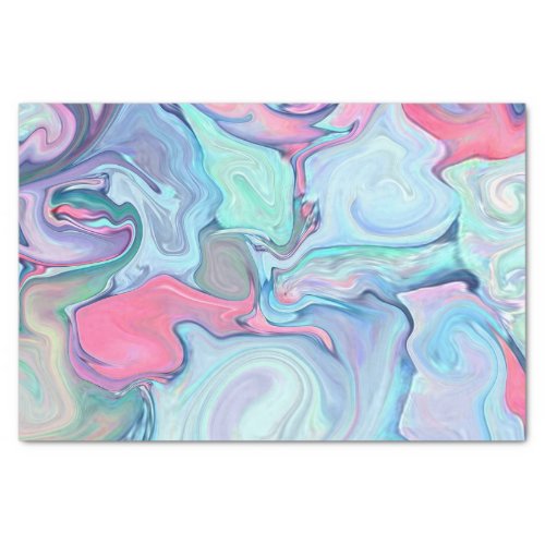 Abstract pastel paints tissue paper