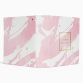Abstract Pastel Pink Watercolor Brushstrokes Binder (Background)