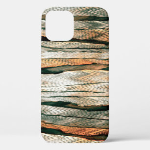 Abstract pastel tones colour neutral geo dyed mela iPhone 12 case