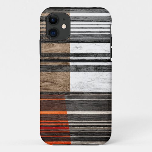 Abstract Pastel Wood 3 iPhone 11 Case