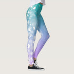 Abstract Pastels and Hearts Leggings